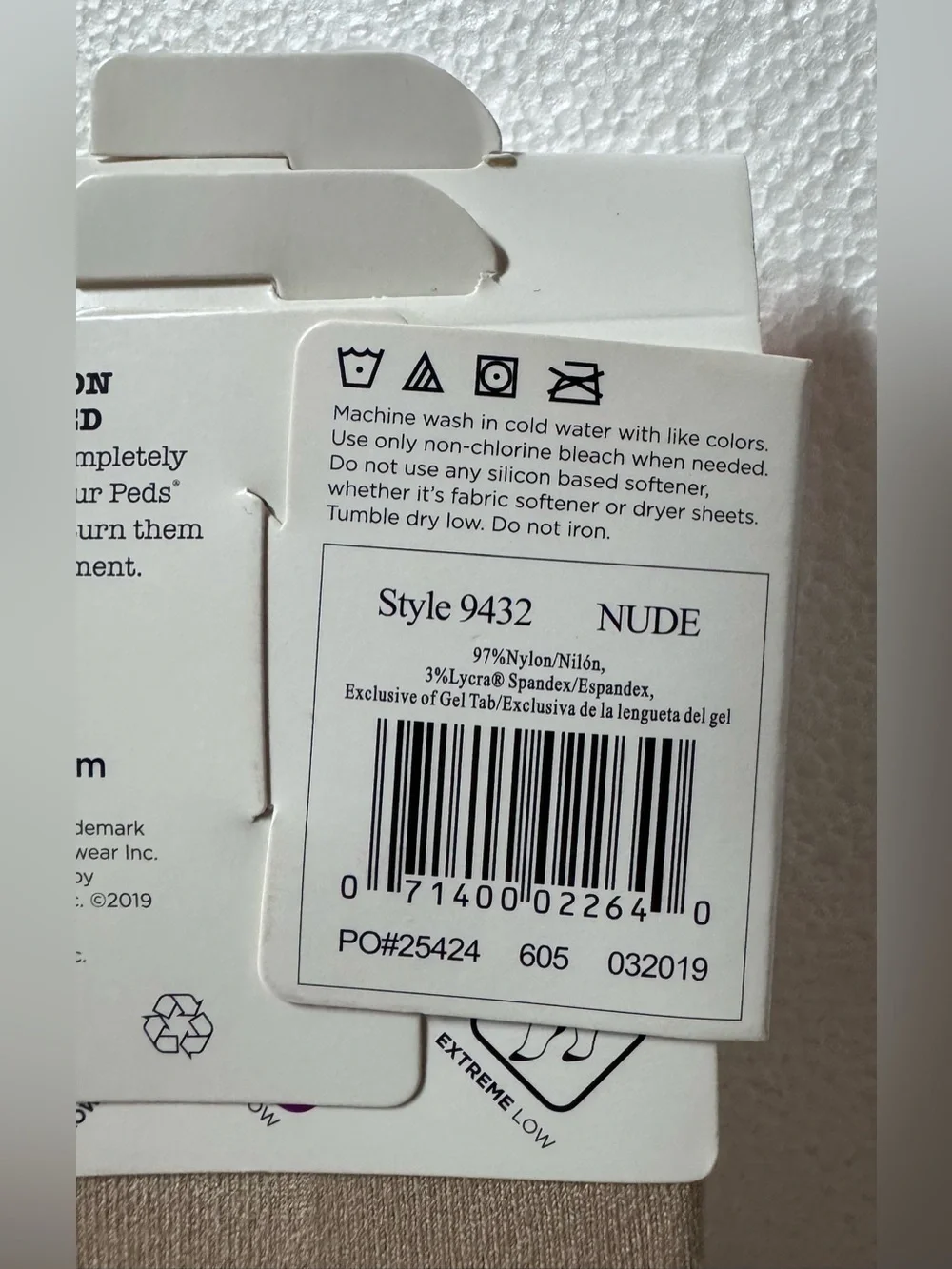 peds Ultra Low Liner No-Show Socks - Nude (3 Pair)